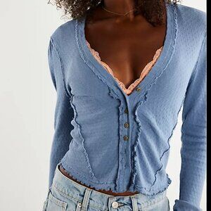 NWT Free People Winnie Cardi in Flint Stone